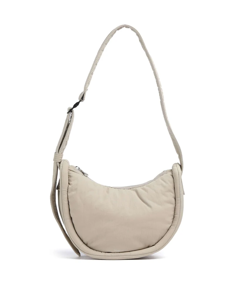 Sandqvist Curve Mini Bolso de hombro beige