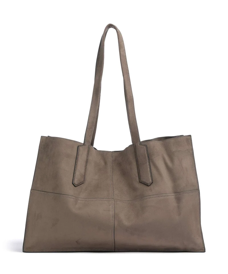 Liebeskind Amy Vegan Suede L Bolsa shopping neutral grey