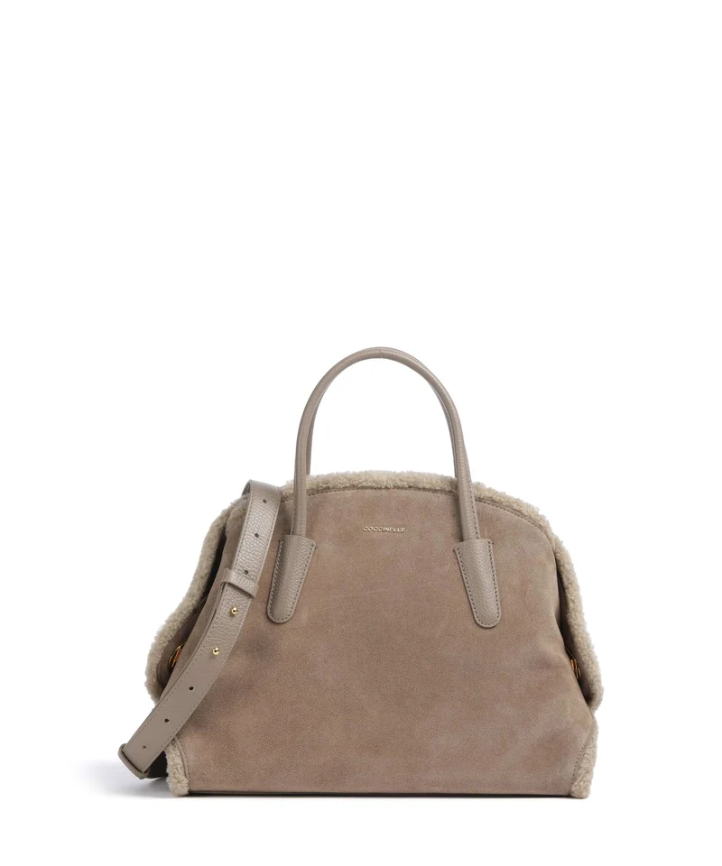 Coccinelle Tylde Suede Eco Bolso de mano warm taupe