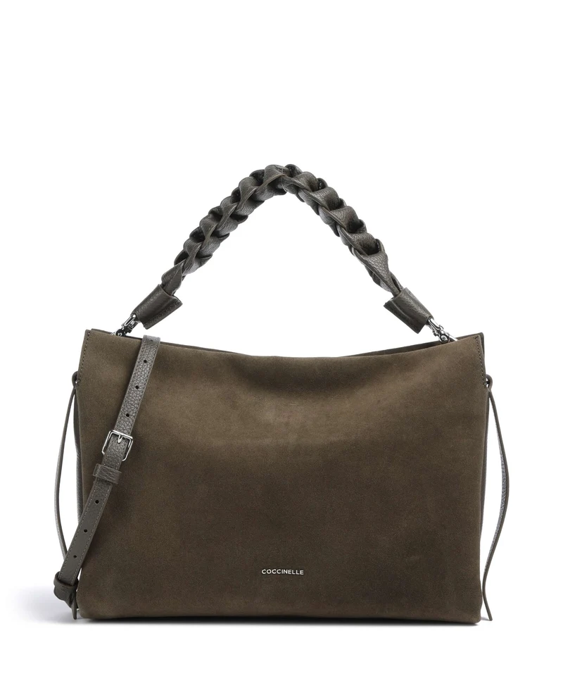 Coccinelle Boheme Suede Bolso de hobo fango