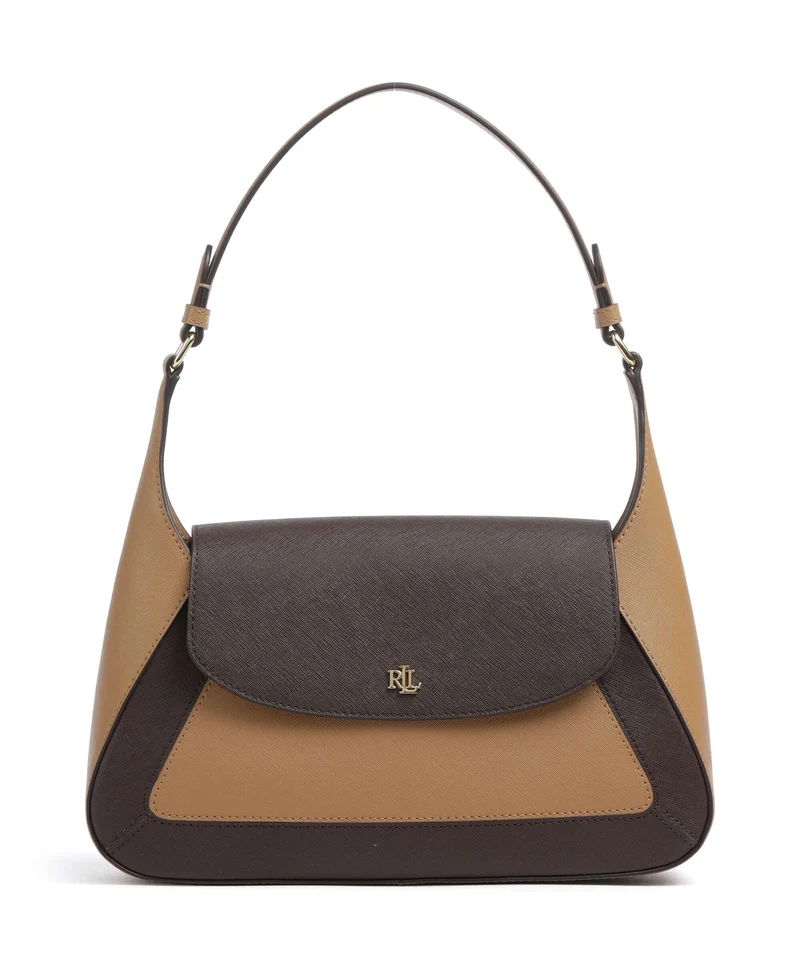 Lauren Ralph Lauren Schylar Medium Bolso de hombro camel/chestnut brown