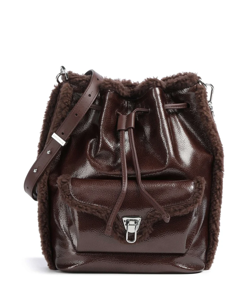 Coccinelle Beat Bucket bolso de mano berry