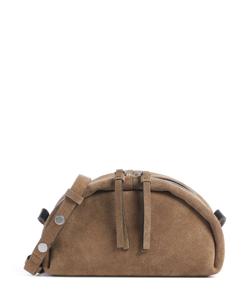 AllSaints Rosalie Arc Bandolera warm olive brown