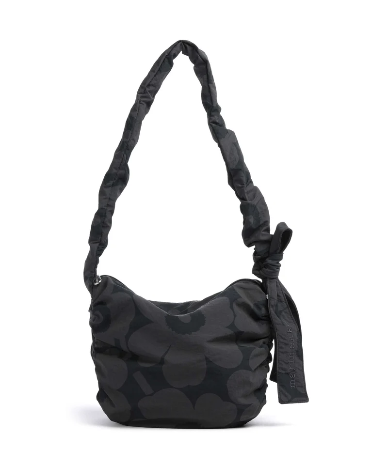Marimekko Utu M Unikko Bolso de hombro dark grey/black