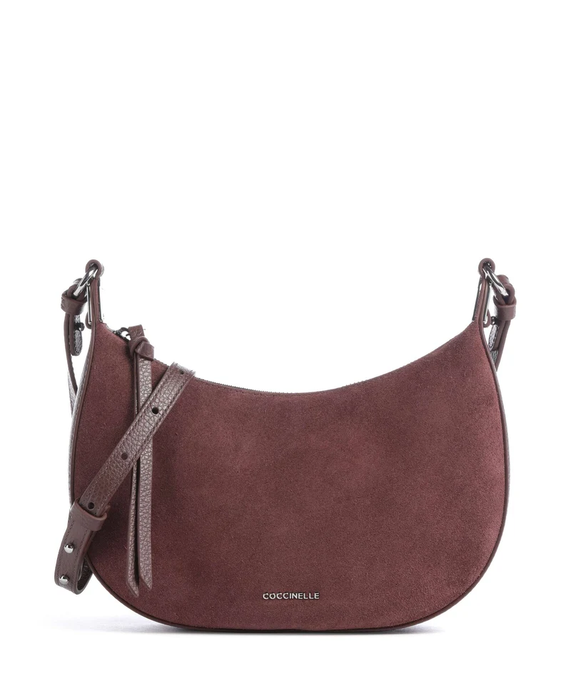 Coccinelle Fujiko Suede Bandolera berry