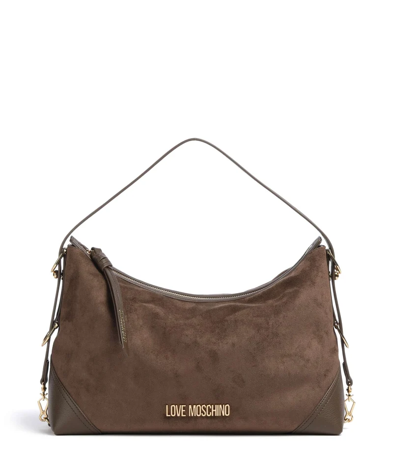 Love Moschino Signature Bolso de hobo marrone
