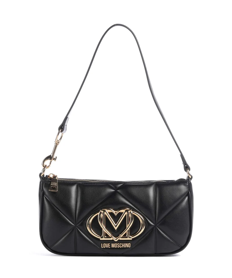 Love Moschino Embossed Q Bolso de hombro nero