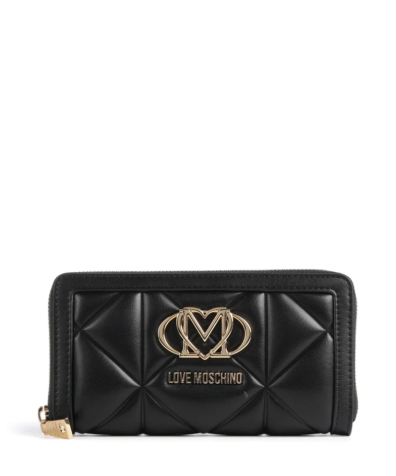Love Moschino Embossed Q Monedero nero