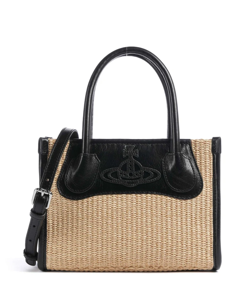 Vivienne Westwood Troy Small Bolso de mano natural