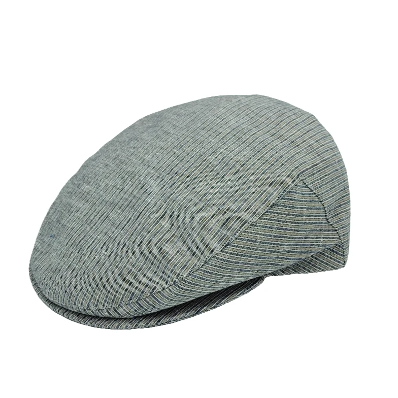 Gorra de Algodón y Lino Costa y Soler rayas Gris