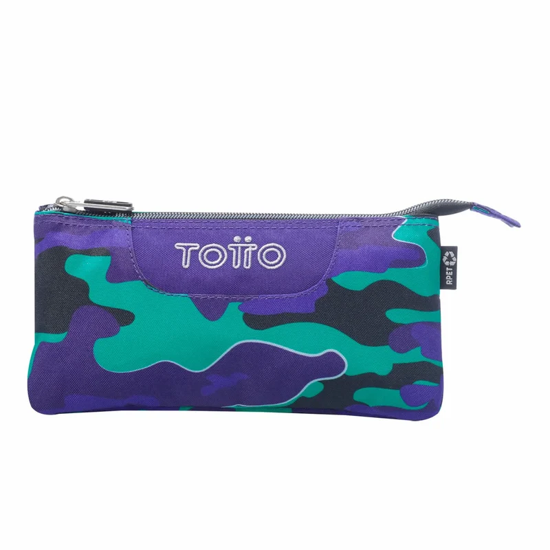 Estuche escolar eco-friendly tres compartimentos Totto Seli - Tablero