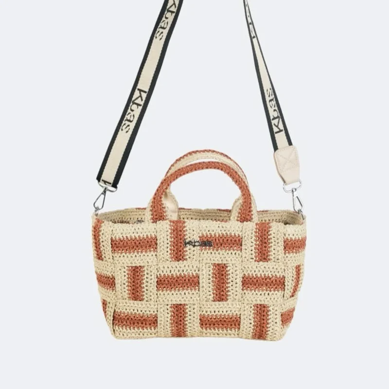 Tote Pequeño Fibra Natural Kbas Tostado