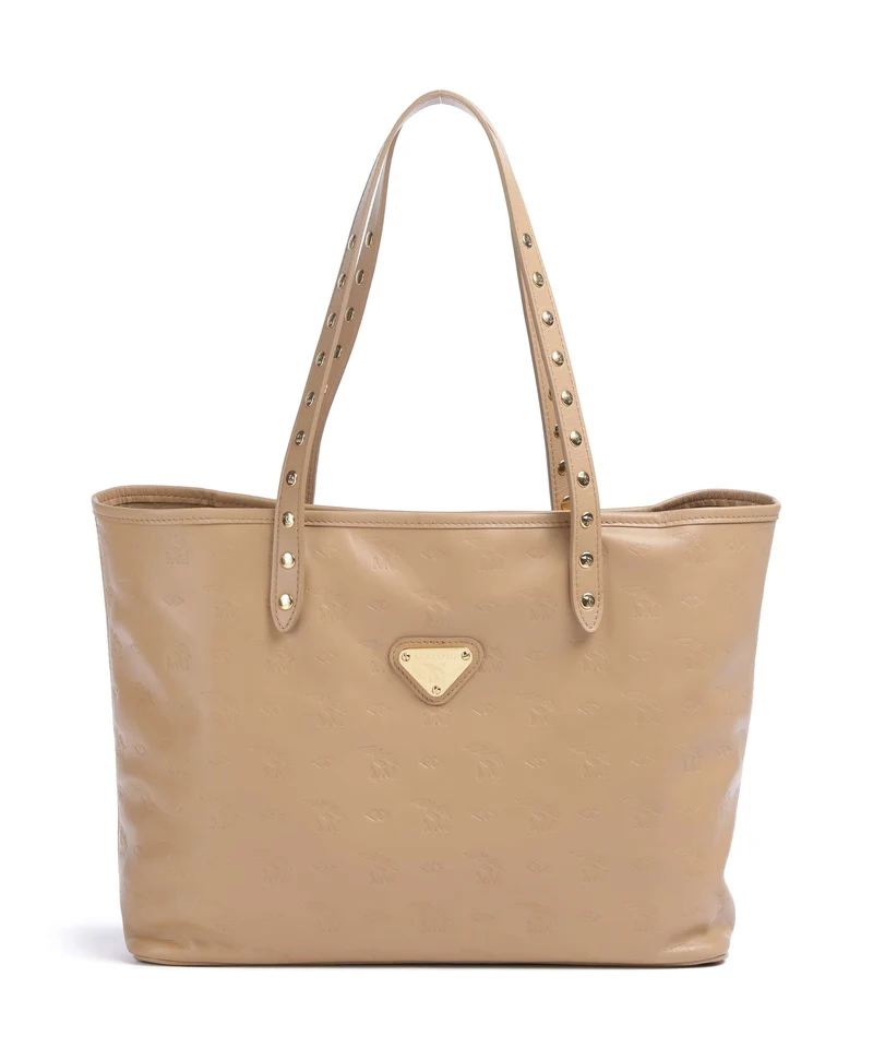 Maison Mollerus Stampato Winterthur Bolsa shopping cappuccino