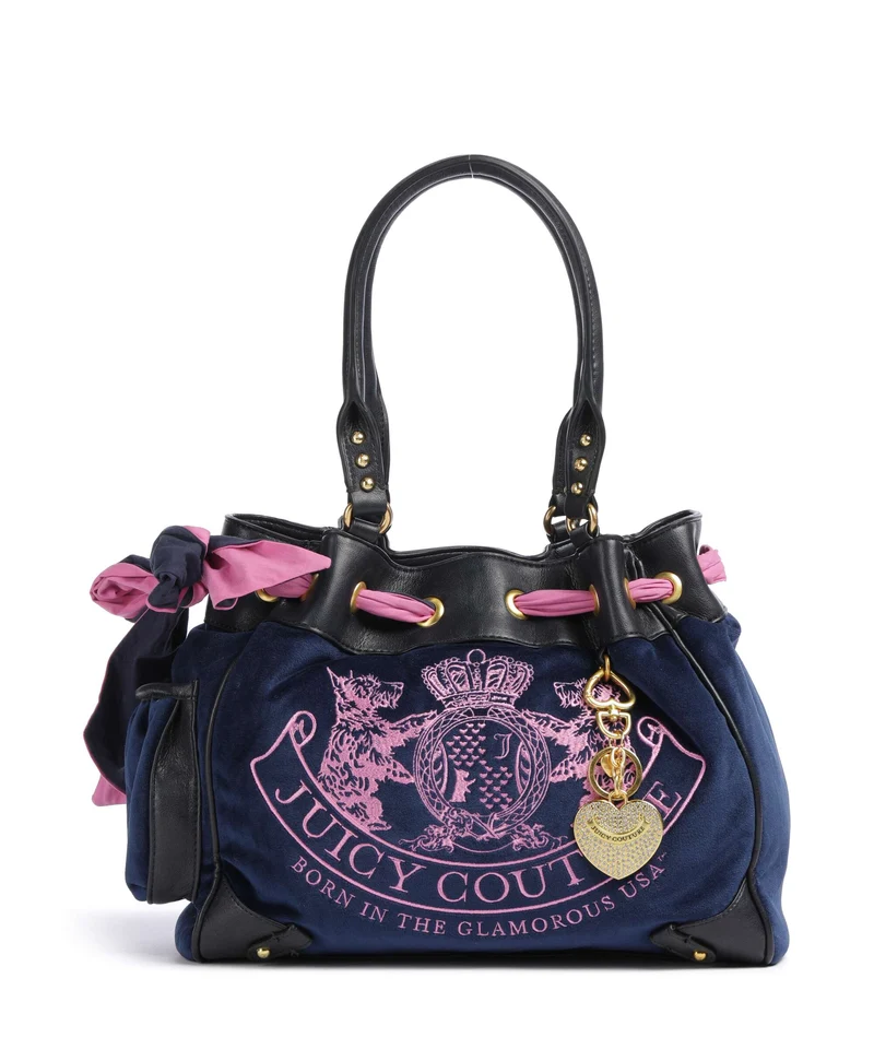 Juicy Couture Daydreamer Classic Crest L Bolsa shopping blue depths