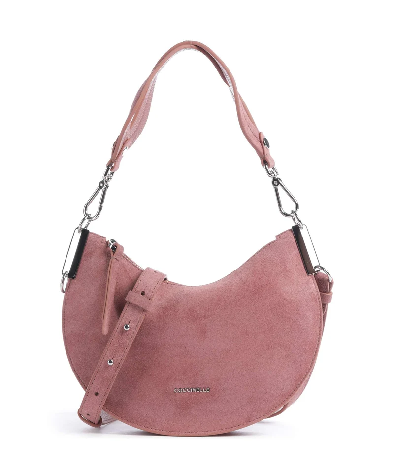 Coccinelle Sunup Suede Bolso de hombro winter rose