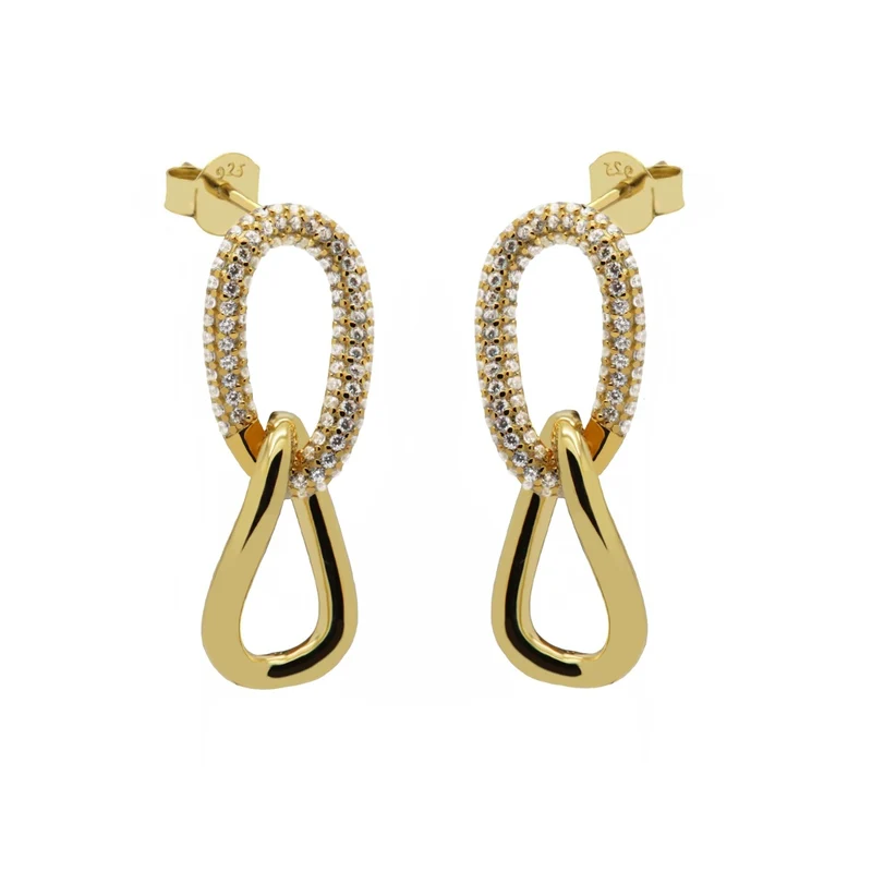 Karma Symbols XL 925 Sterling Silver Earstuds X125GP