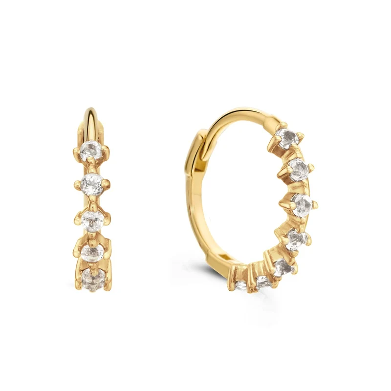 Jackie Gold 14K Golden Hoop Earrings JKE24.440