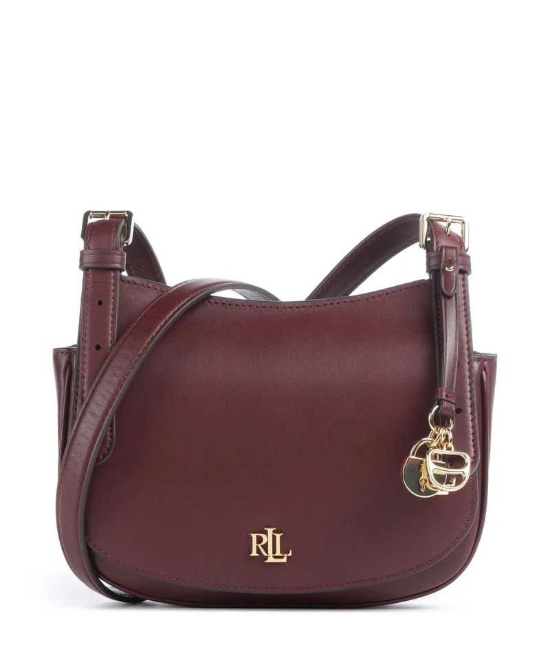 Lauren Ralph Lauren Marcy Medium Bandolera dark garnet