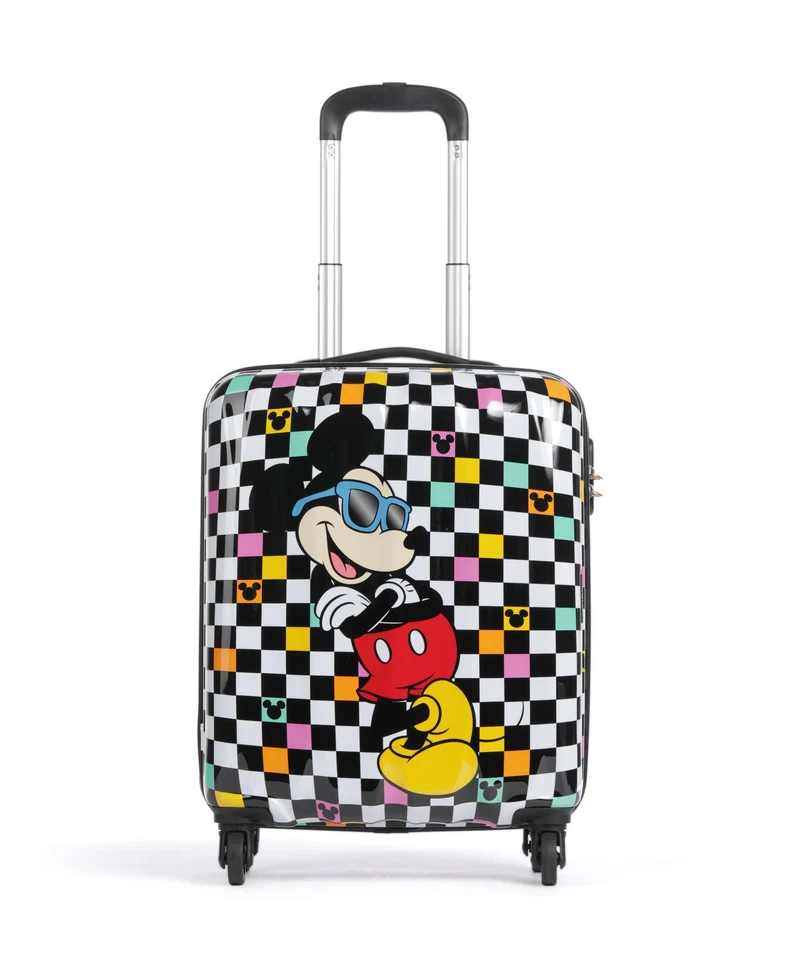 American Tourister Hypertwist Maleta con 4 ruedas mickey check