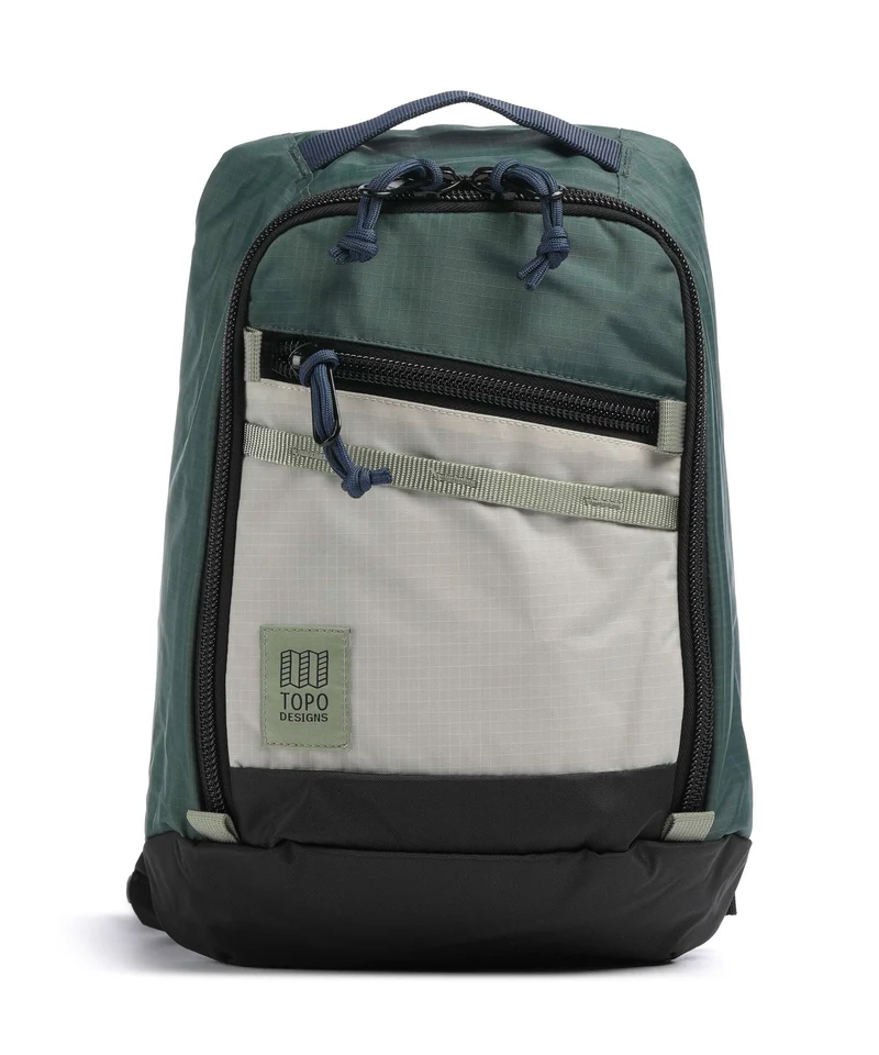 Topo Designs Mountain Mochila sling forest/bone white
