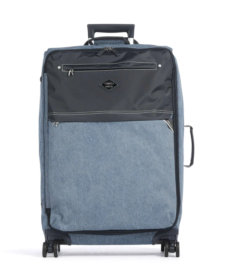 Brics Replay Maleta con 4 ruedas light denim