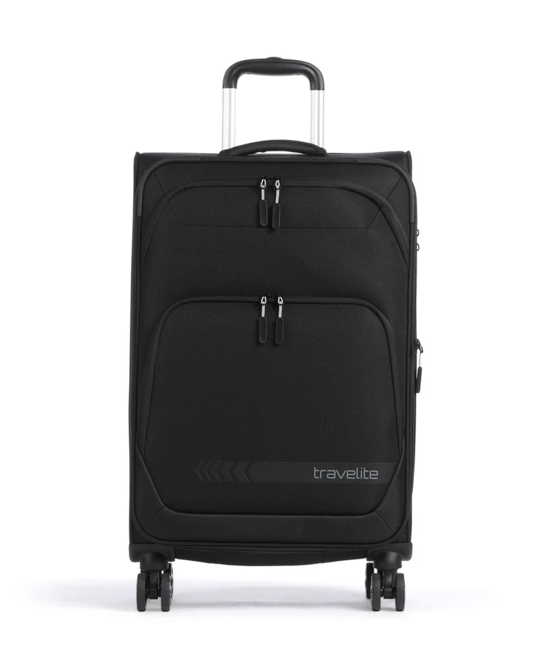 Travelite Kick Off Maleta con 4 ruedas black