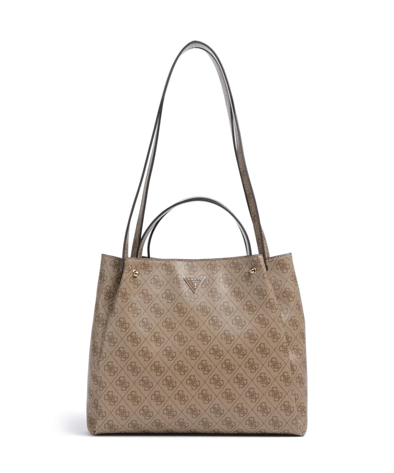 Guess Lorella Girlfriend Logo Bolso de mano latte logo