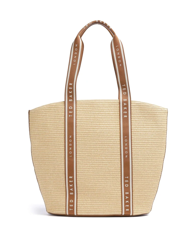 Ted Baker Rafiia Bolsa shopping brown
