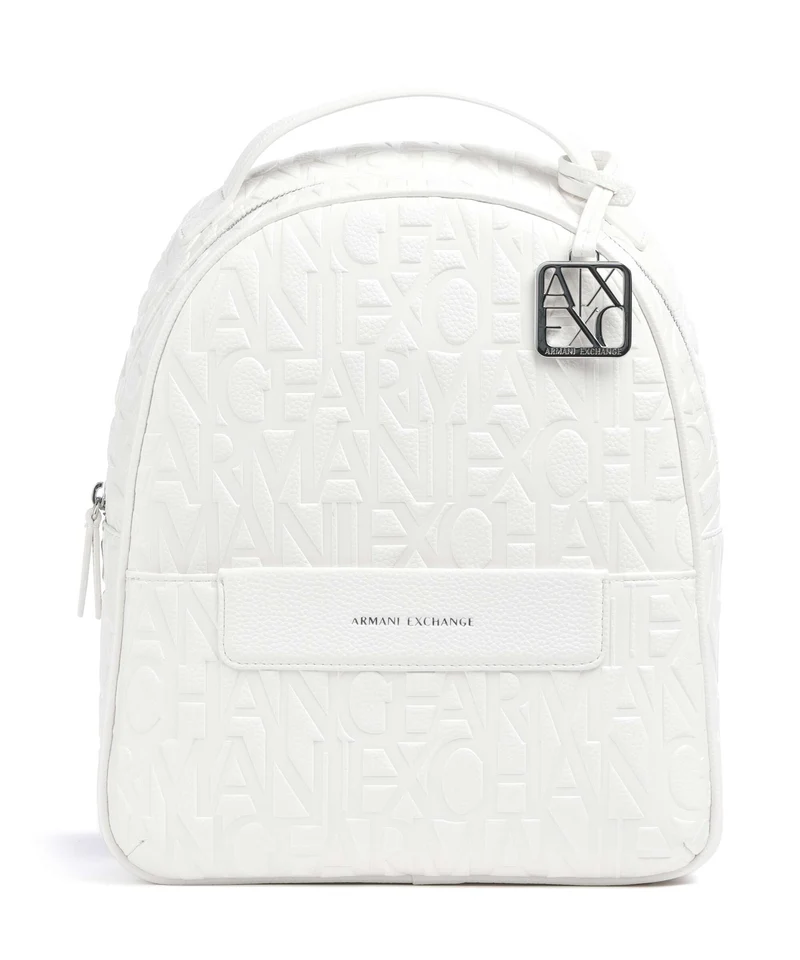 Armani Exchange Liz Pebble S Mochila off white