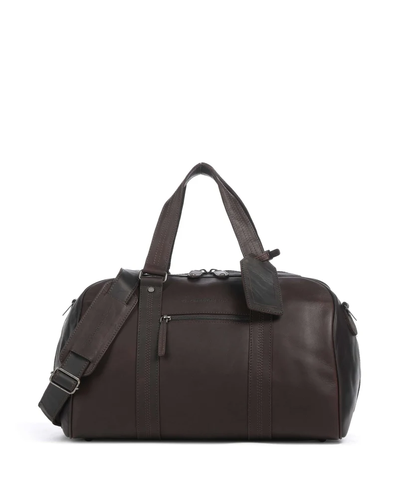 The Chesterfield Brand Wax Pull Up Cow Volenza Bolsa de fin de semana brown