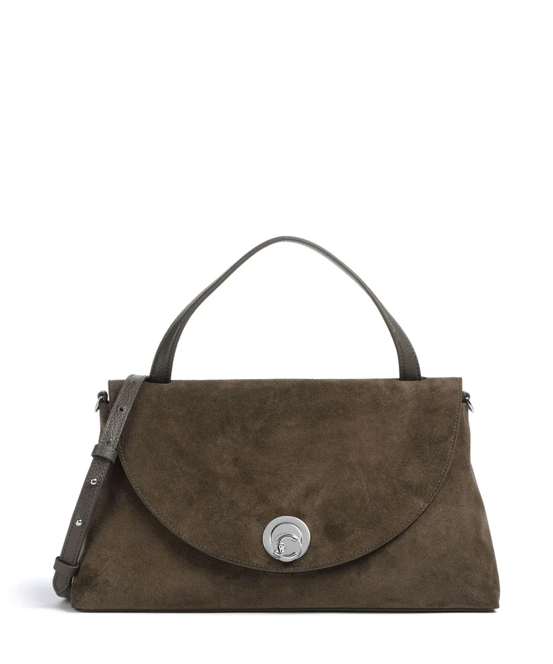 Coccinelle Nikla Suede Bolso de mano fango