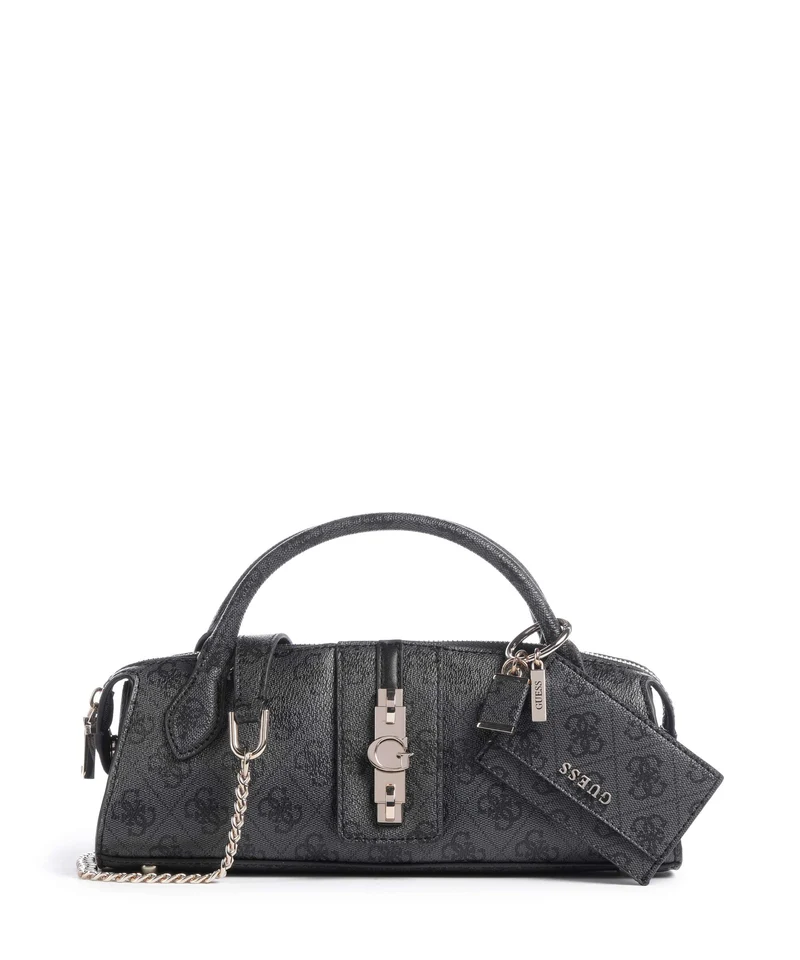 Guess Yvonne Logo Mini Bolso de mano coal logo
