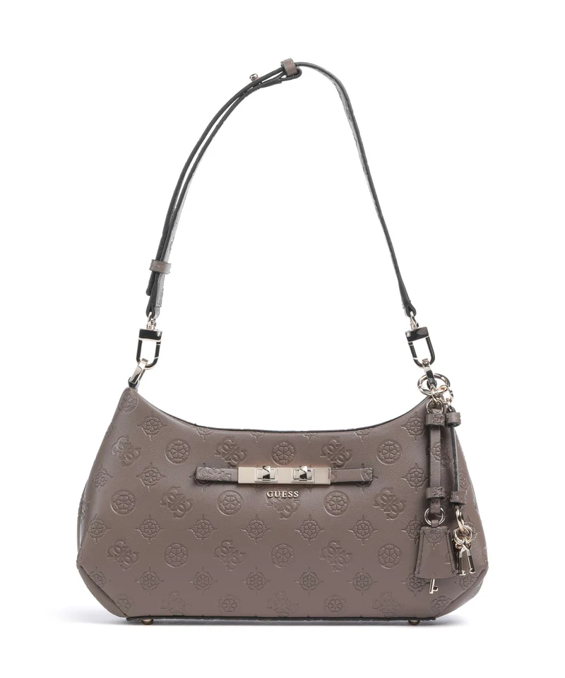 Guess Carmella Bolso de hombro taupe logo