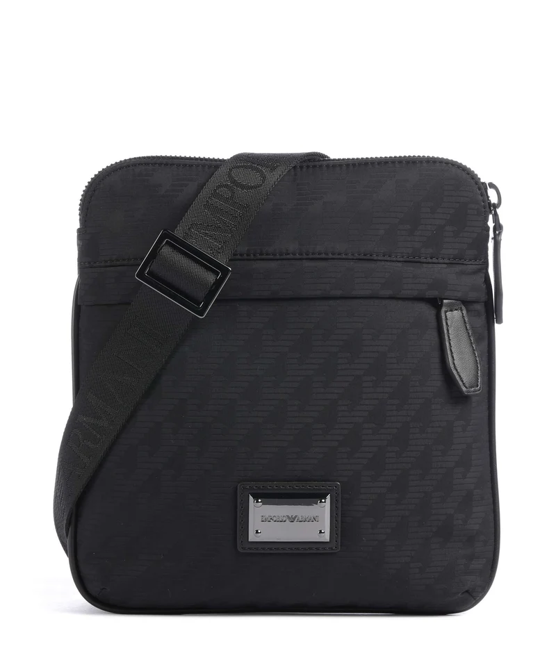 Emporio Armani Eagle All Over Bandolera black beauty