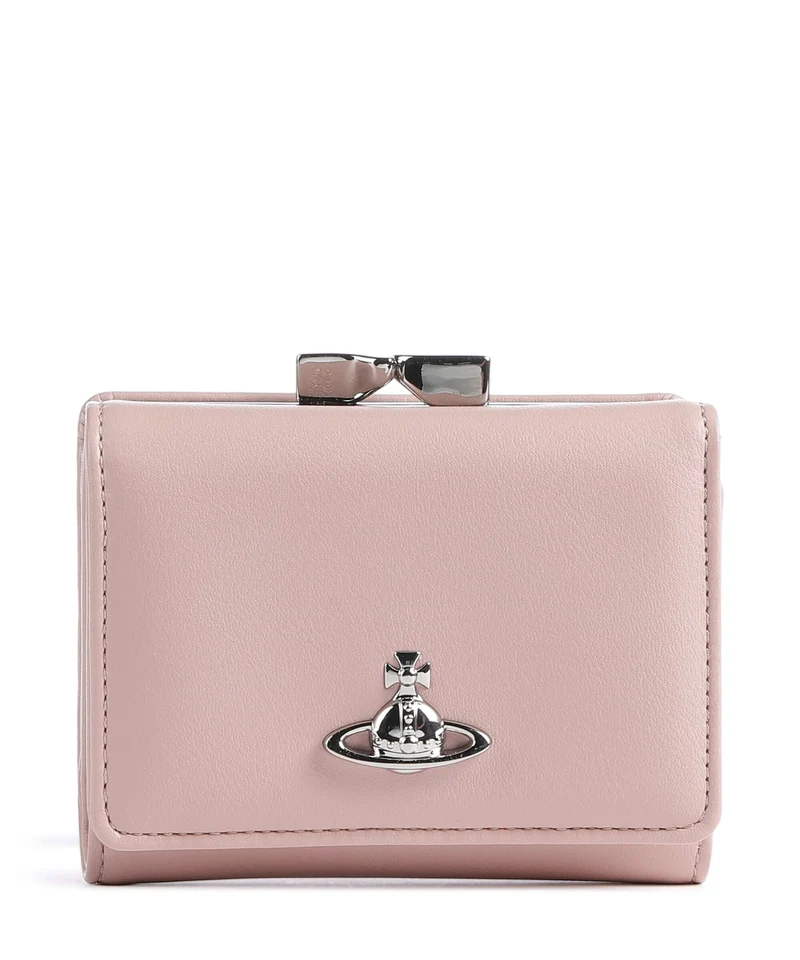 Vivienne Westwood Frame Smooth Small Monedero pastel pink