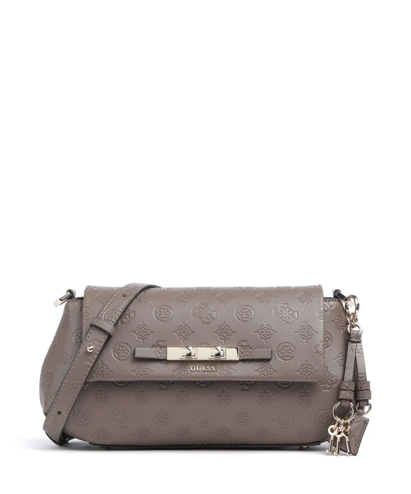 Guess Carmella Bandolera taupe logo