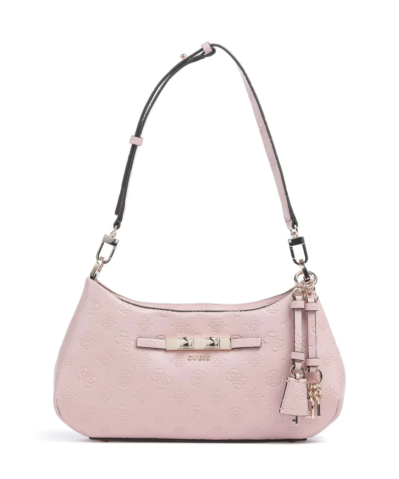 Guess Carmella Bolso de hombro light pink logo