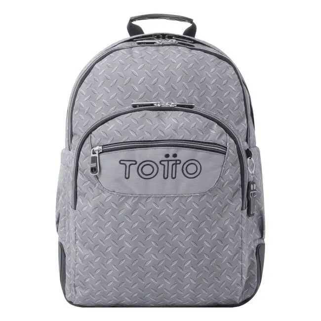 Mochila escolar Totto Crayoles Gris Metálico
