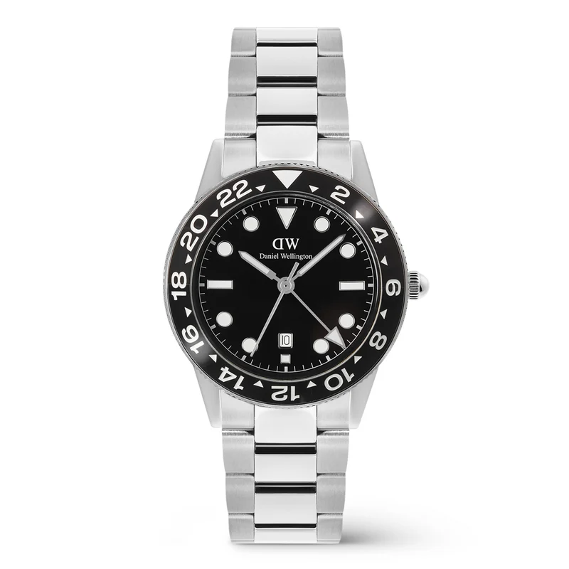 Daniel Wellington Iconic Link Zwarte Keramische Bezel Herenhorloge DW00100919