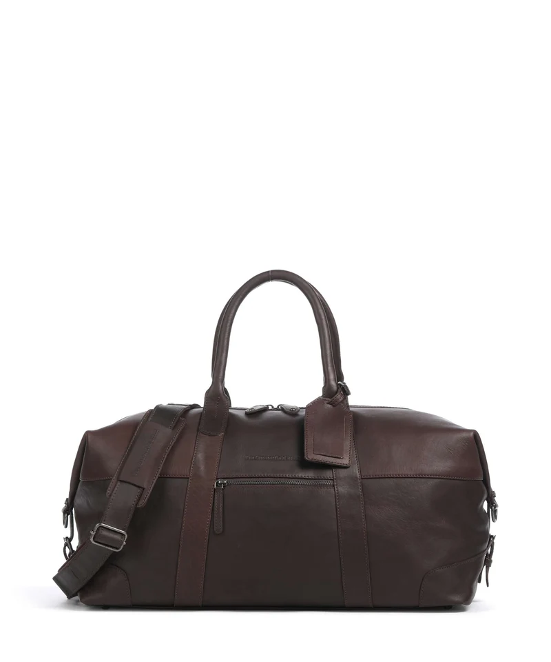The Chesterfield Brand Wax Pull Up Cow Portsmouth 2 Bolsa de fin de semana brown