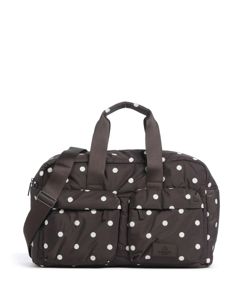 Markberg More Bolsa de fin de semana polka dot/brown