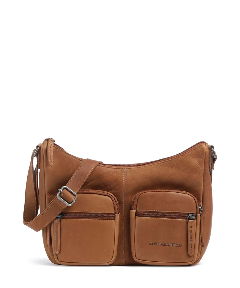 The Chesterfield Brand Wax Pull Up Cow Valenora Bolso de hombro cognac
