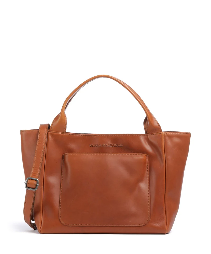 The Chesterfield Brand Wax Pull Up Cow Tenara Bolso de hombro cognac