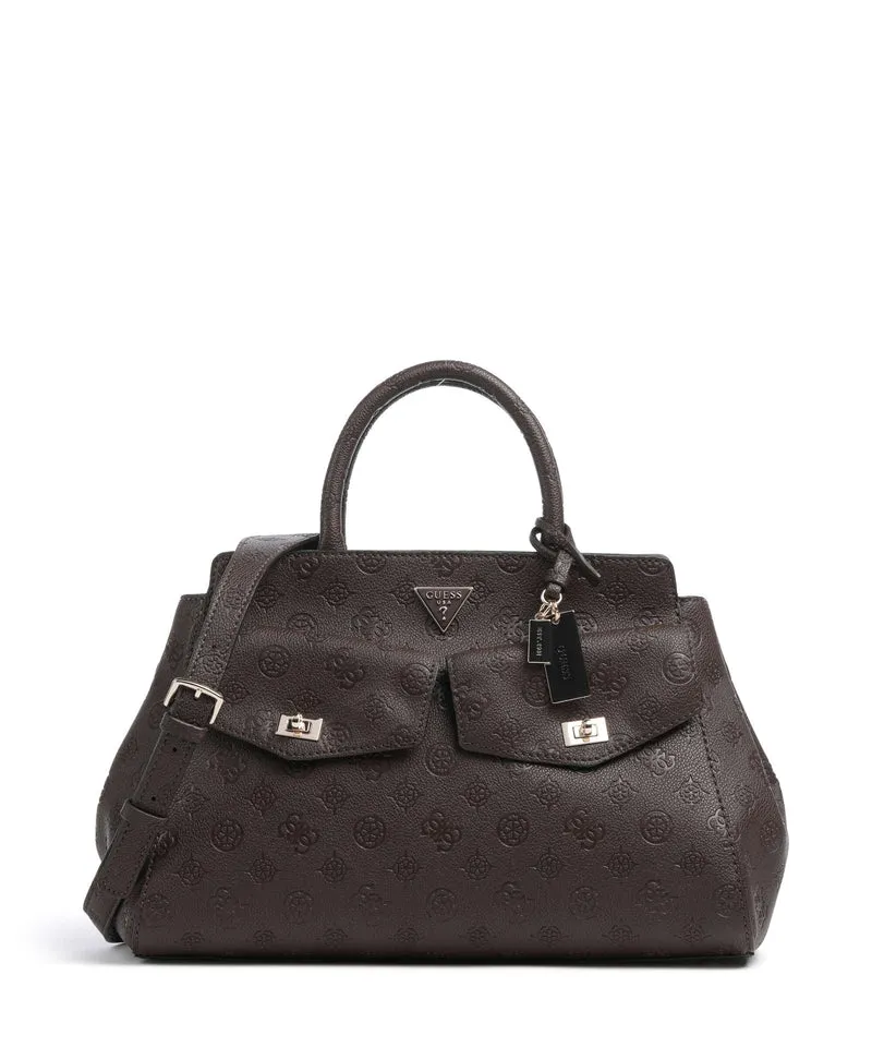 Guess Blake Large Bolso de mano brown logo