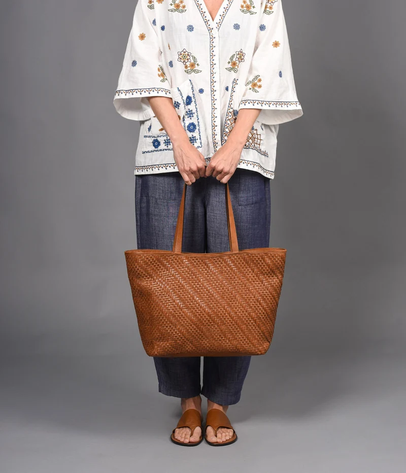 Shopper de piel THB Plait