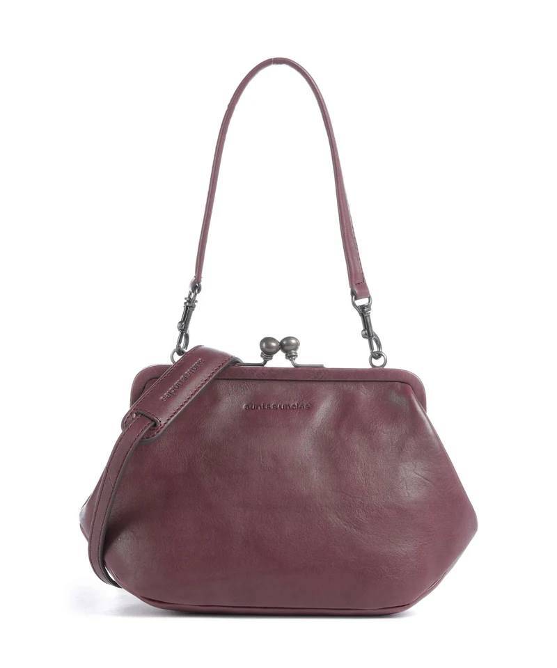 Aunts & Uncles Grandma's Luxury Club Mrs. Pizzelle Bandolera dark cherry
