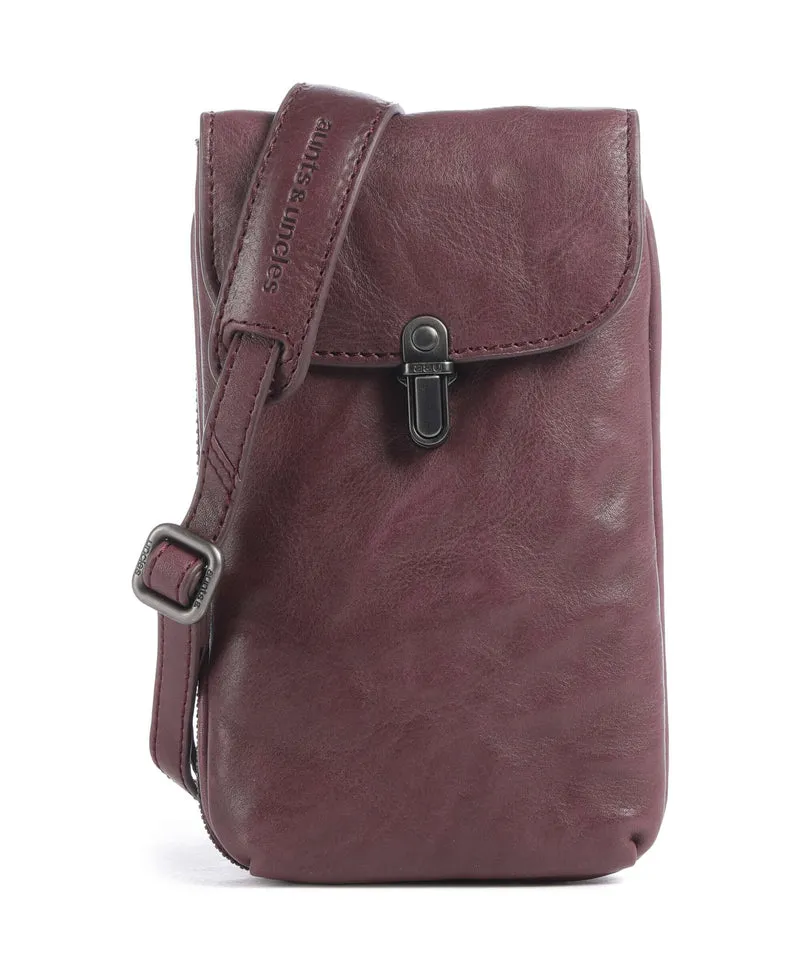 Aunts & Uncles Grandma's Luxury Club Mrs. Lemon Twist Bolsa para móvil dark cherry