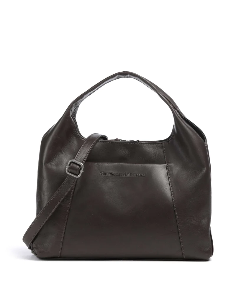 The Chesterfield Brand Wax Pull Up Cow Salina Bolso de mano brown