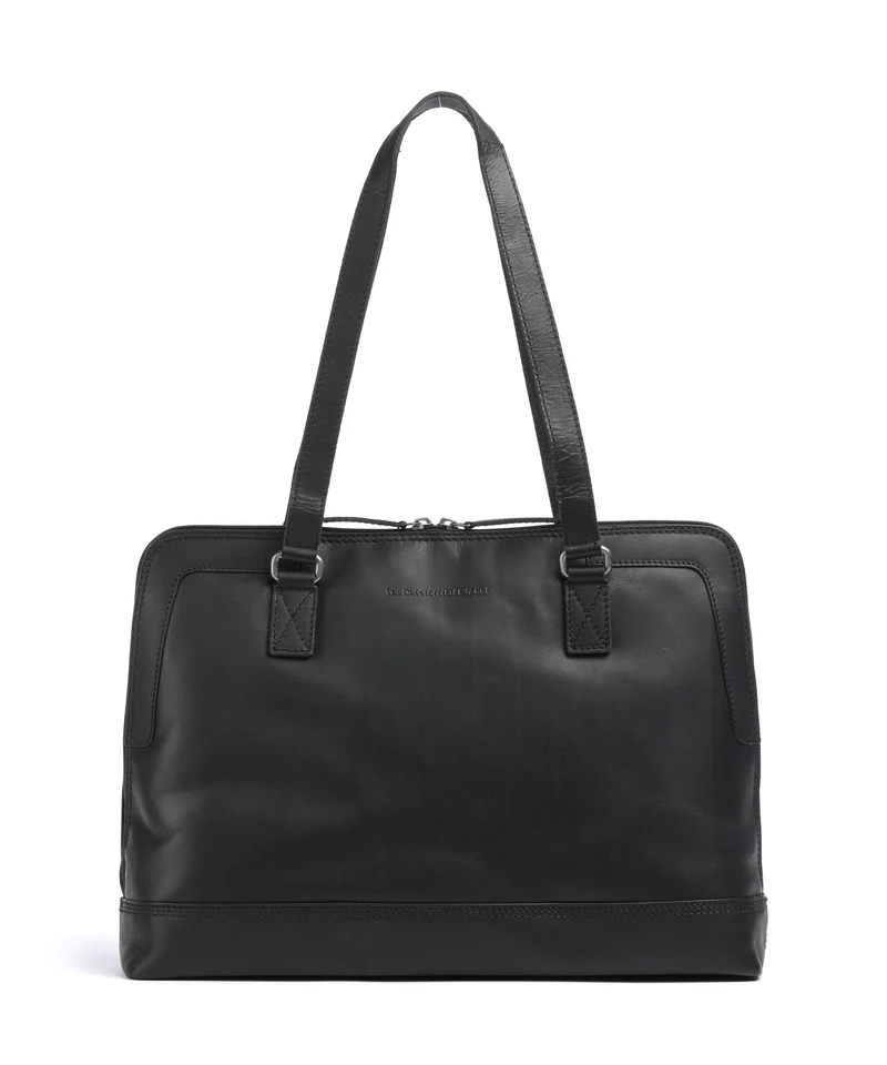 The Chesterfield Brand Wax Pull Up Cow Elvar Bolso de hombro black