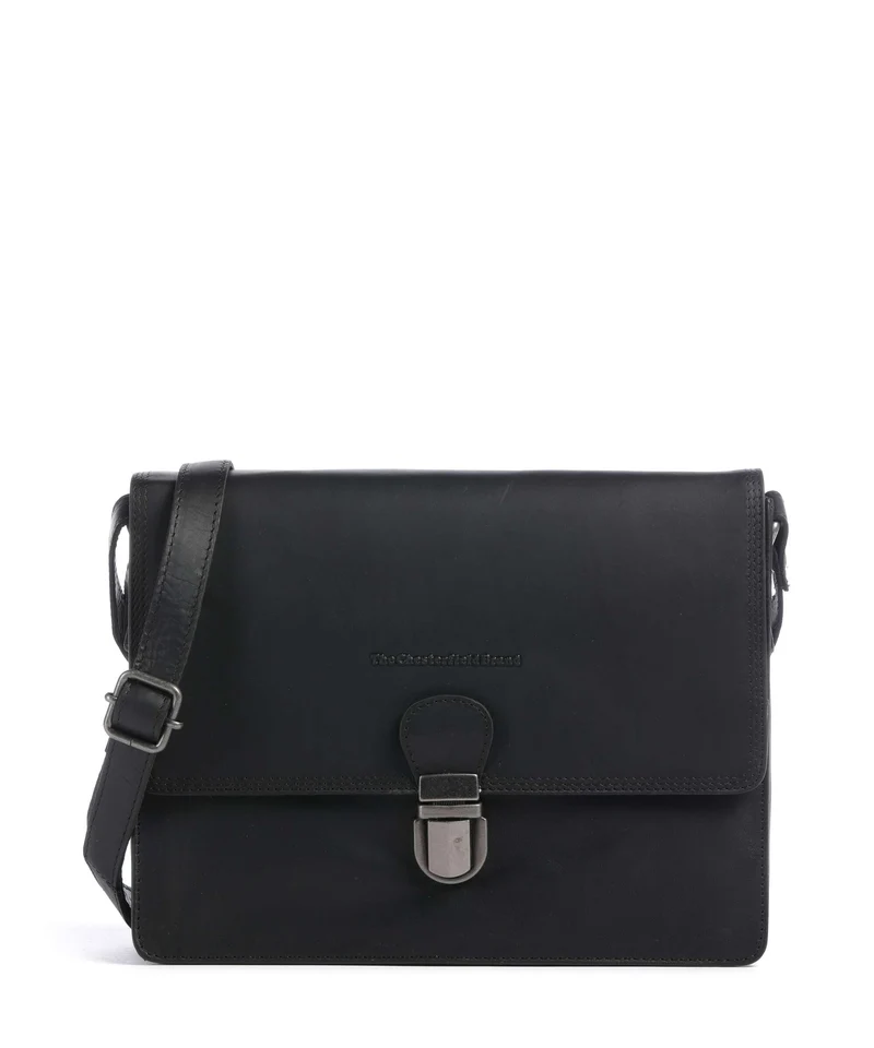 The Chesterfield Brand Wax Pull Up Cow Lunor Bolso de hombro black